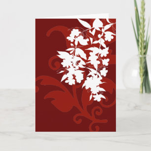Notecard (rot und weiß) karte