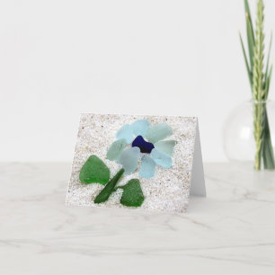 Notecard - Sea Glass Blume Karte