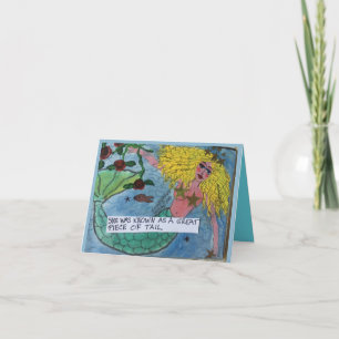Notecard-She war als das große Stück Schwanz bekan Karte
