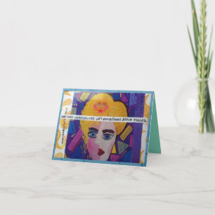 NOTECARD-SHED HATTE EIN LINKS GEHIRN/RECHTES GEHIR KARTE