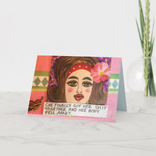 Notecard-sie got sich zusammen und sie schließlich karte