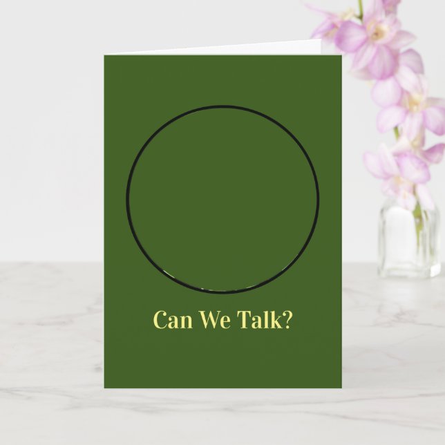 notecard, Spaß "Wie sind Sie/können wir sprechen?" Karte (Orchidee)