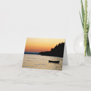 Notecard Stonington, Maine-Sonnenuntergang Karte