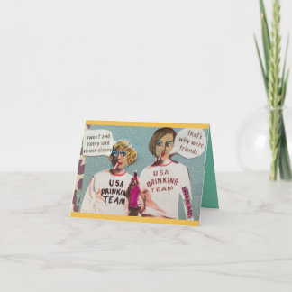 NOTECARD-SWEET UND FRECHES UND NIE NOBLES KARTE