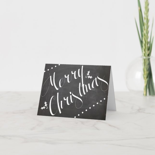 Notecard Tafel der frohen Weihnachten (Vorderseite)