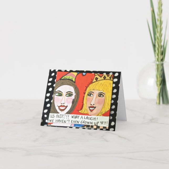 NOTECARD-US ALT? KEINE WEISE! KARTE (Vorderseite)