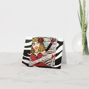 NOTECARD-WACHSENDE ALTE SCHWERWIEGEND KARTE