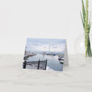 Notecard - Waterfront Plymouth MA Karte