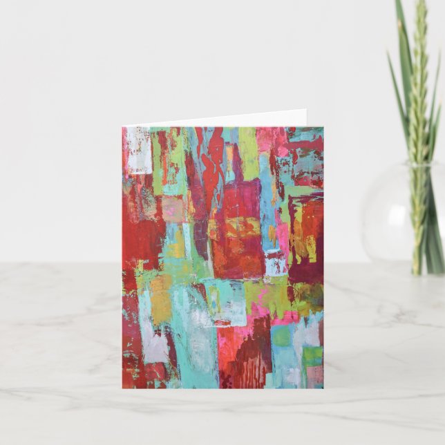 Notecard Working Girl Blank Karte (Vorderseite)