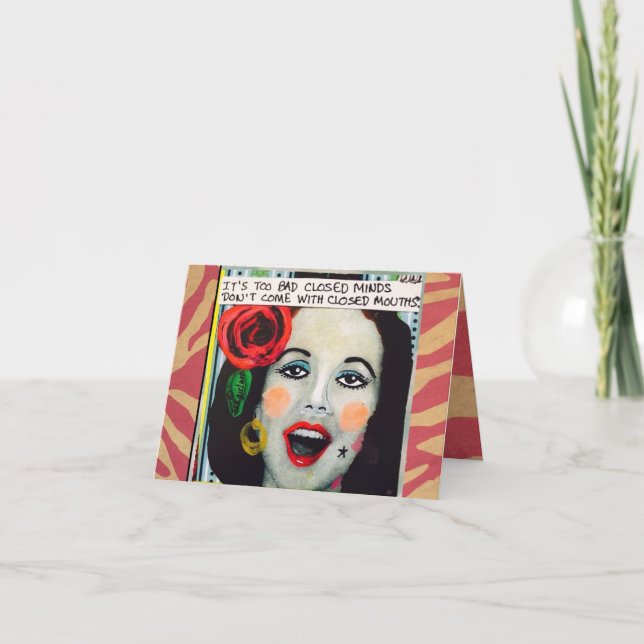 NOTECARD-ZU SCHLECHTE GESCHLOSSENE MINENTE KARTE (Vorderseite)