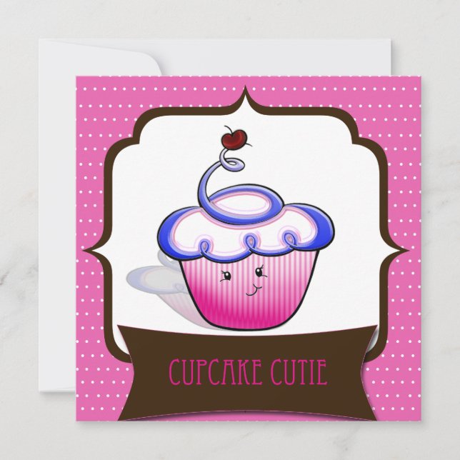 Notecards für Cupcake-Süssen Mitteilungskarte (Vorderseite)