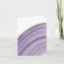 Notecards für lila und Gold-Agate
