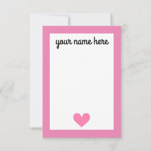 Notecards für Personalisierte Girls Stationery Dankeskarte
