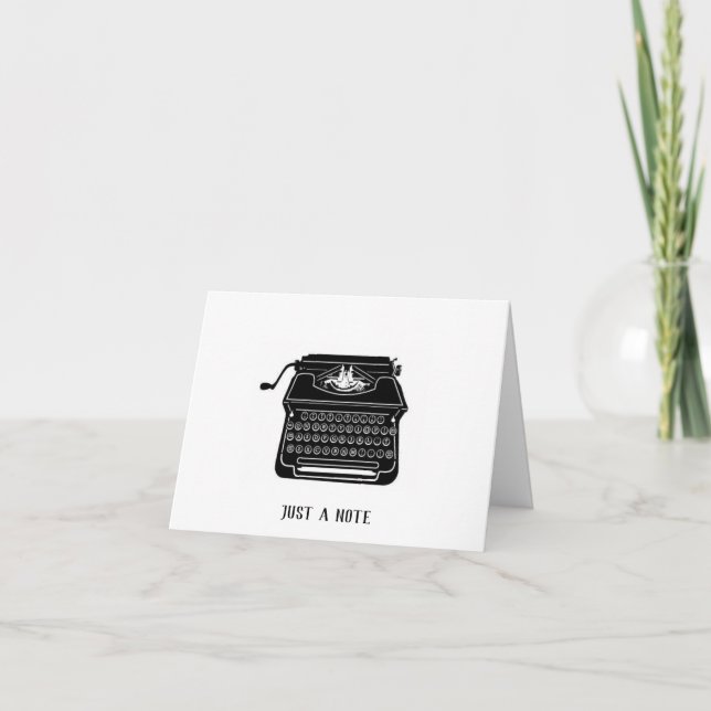 Notecards für Schreibmaschinen Dankeskarte (Vorderseite)