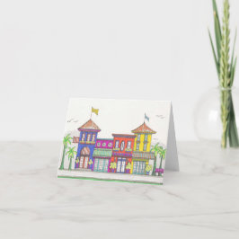 Notecards für tropische Geschäfte Karte