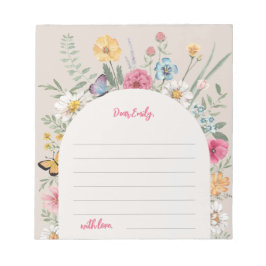 Notecards für Wildblumen | Notepad Notizblock