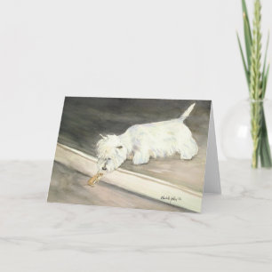 Notecards von "West Highland Terrier Meets Hamster Karte