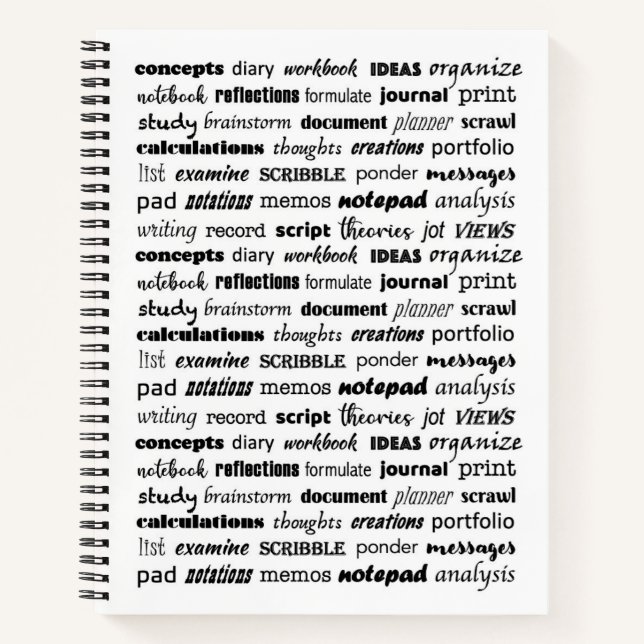 Noted Words Notizbuch (Vorderseite)