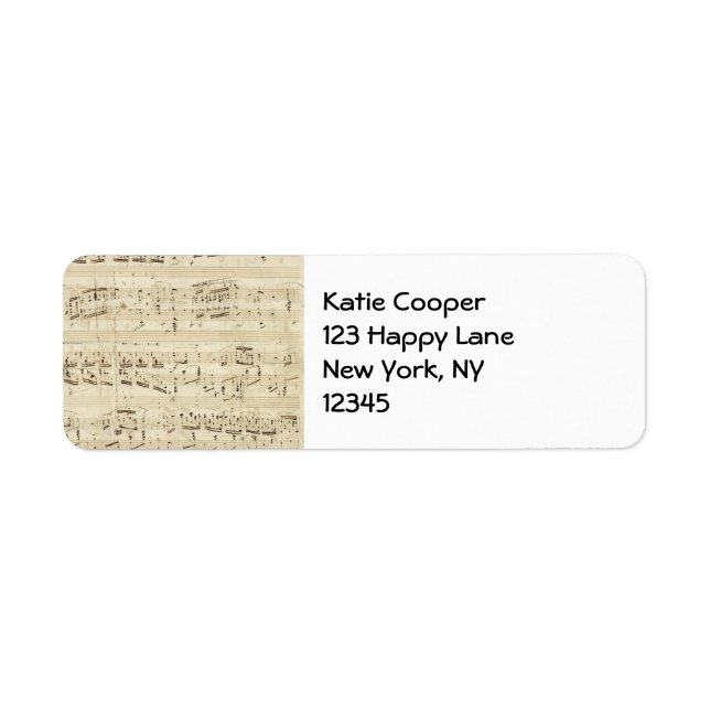 Noten auf Pergament Handgeschrieben in Tinte (Vorne)