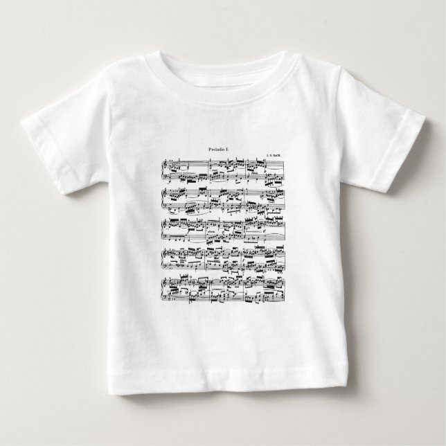 Noten durch Bach Baby T-shirt (Vorderseite)