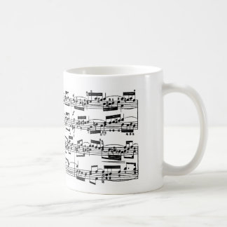 Noten durch Bach Tasse
