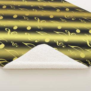 Noten, Musik, Metall, Noten, Band, Clemente, Gold Sherpadecke