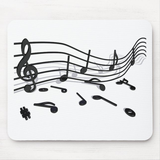Noten, Musik Mousepad (Vorne)