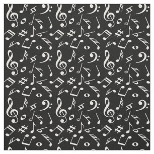 Noten schwarz und weiß.Musical Modern. Schrift Stoff