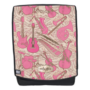 Noten und Instrumente Rosa/Elfenbeinküste ID481 Rucksack