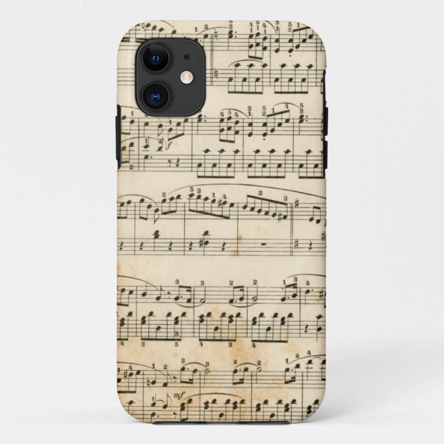 Notenblatt Case-Mate iPhone Hülle (Rückseite)