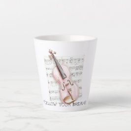 Notenblatt für rosa Geige Milchtasse