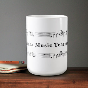 Notenblatt Kaffeetasse