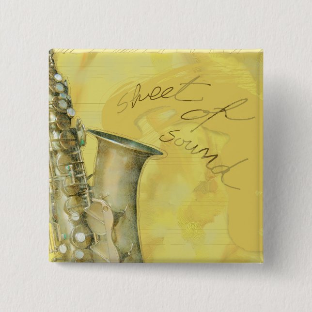 Notenblatt, Knopfdruck Button (Vorderseite)