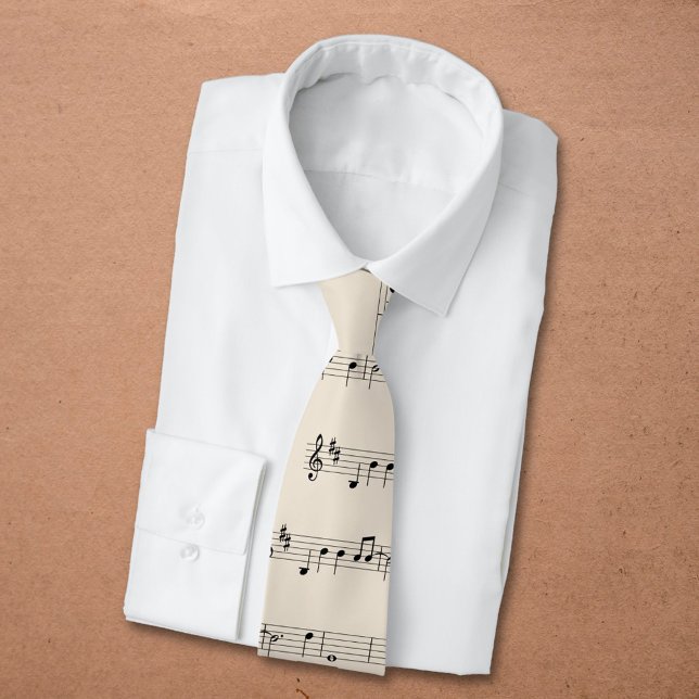 Notenblatt Krawatte (Music Sheet Neck Tie)