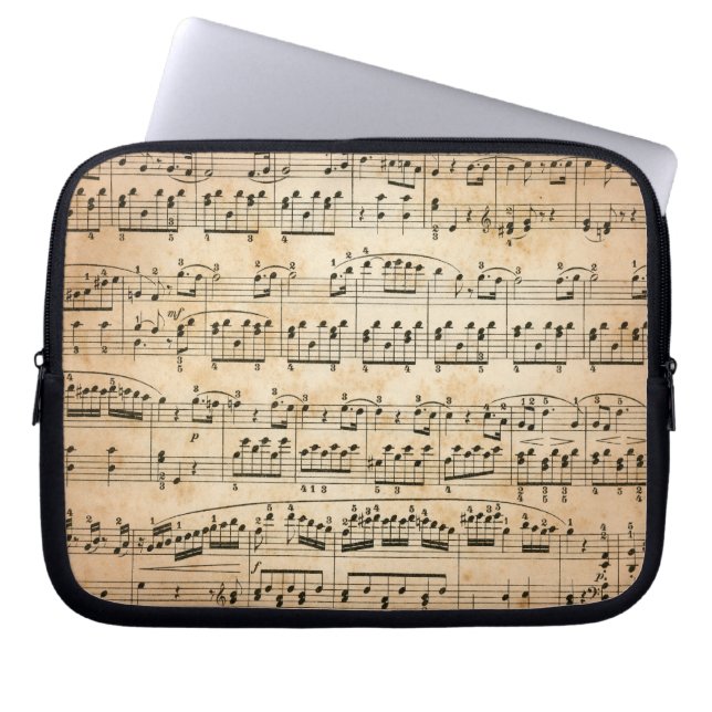 Notenblatt Laptopschutzhülle (Vorderseite)