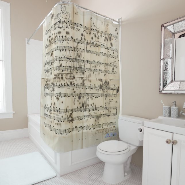 Notenduschvorhang Duschvorhang (Beispiel)