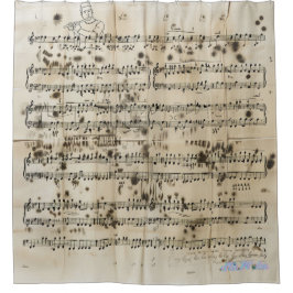 Notenduschvorhang Duschvorhang