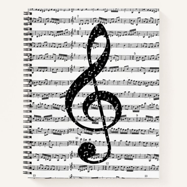 Notenheft Notizbuch (Vorderseite)