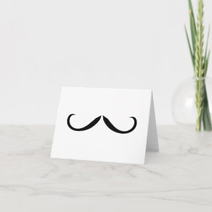 Notenkarte Mustache Karte