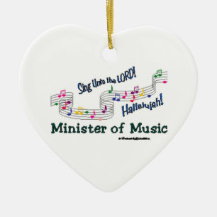 Notenminister für Musik Keramikornament