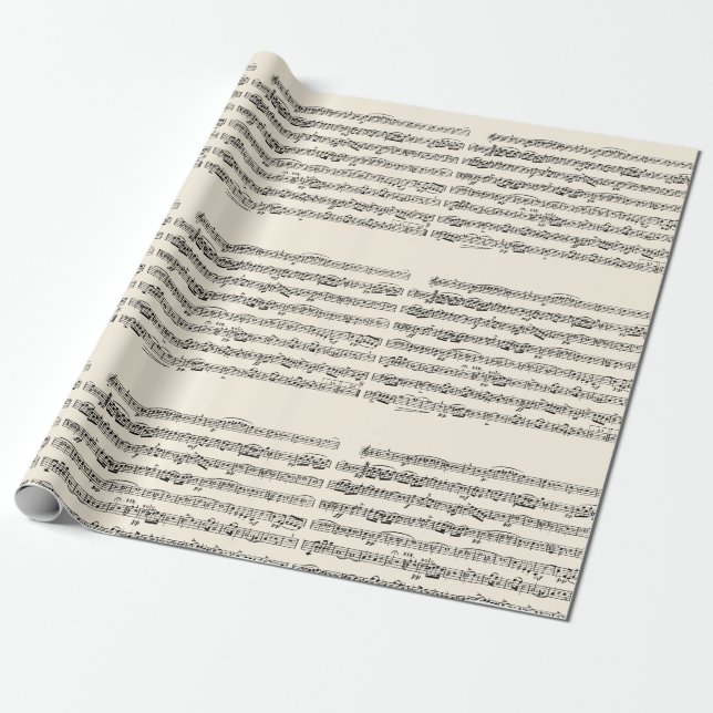 Notenmusik Geschenkpapier (Ungerollt)