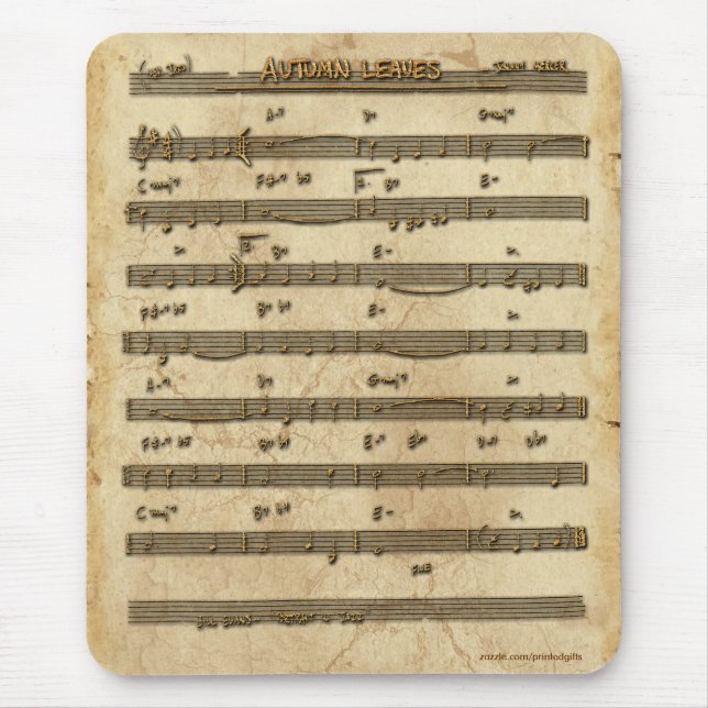 Notenmusikmousepad Mousepad (Vorne)