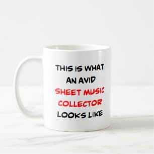 Notensammler, begeistert kaffeetasse