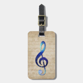 Notenschlüssel Gepäckanhänger