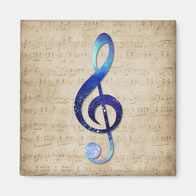 Notenschlüssel Magnet (Vorne)