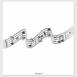 Notenschrift Aufkleber