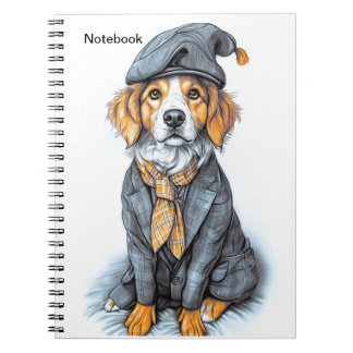 Notepad.A dog in a suit.Business style. Notizblock