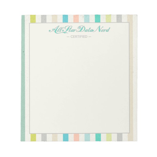 Notepad - All Star Data Nerd v. 2 Notizblock (Vorderseite)