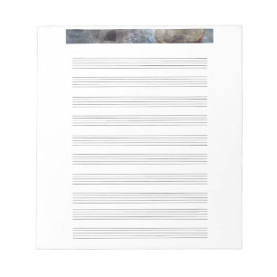 Notepad Ancient Greece Music Staff Notizblock