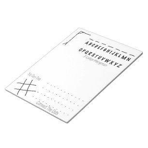 Notepad - Besetzte Spiele Notizblock